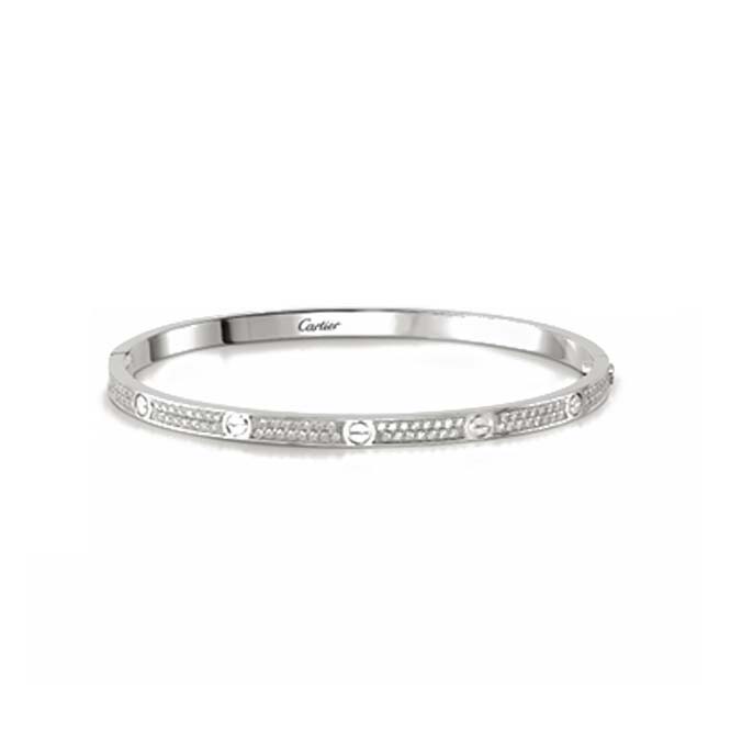 CARTIER  LOVE BRACELET, SMALL MODEL, PAVED N6710817