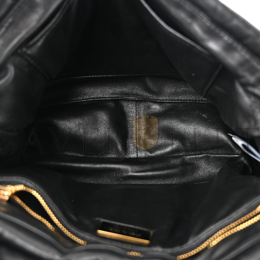Nappa Padded System Patchwork Bag Black