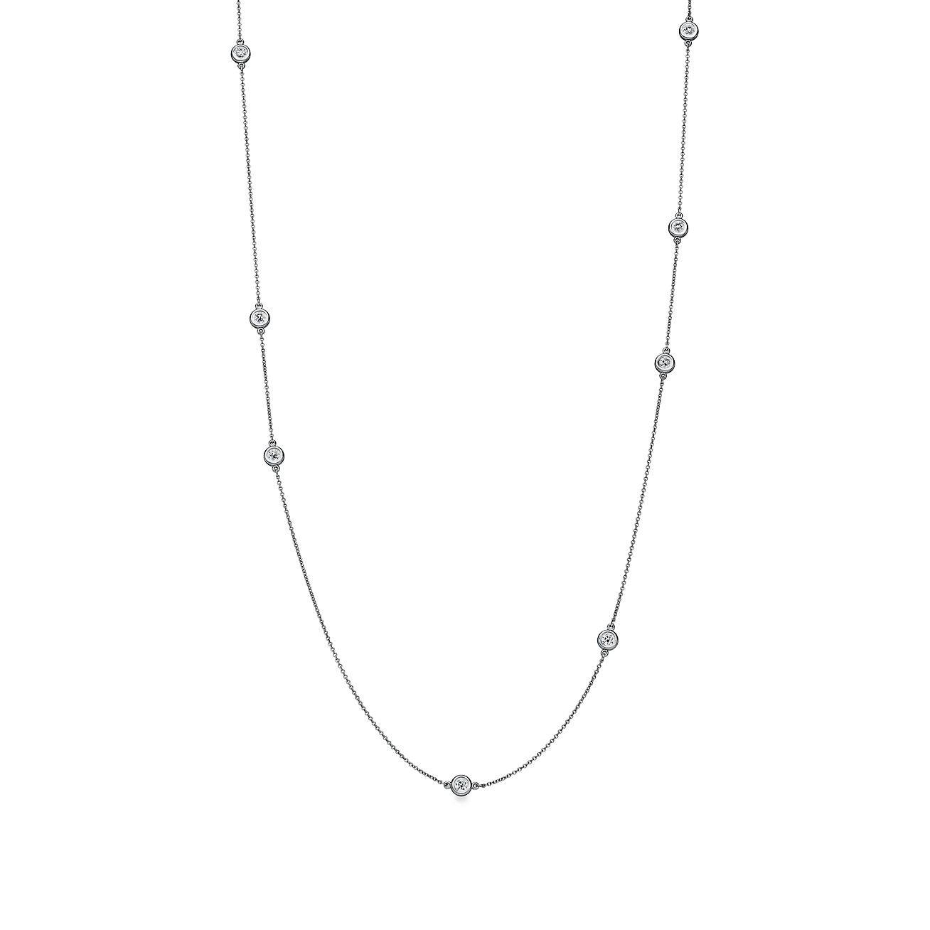 TIFFANY  ELSA PERETTI® DIAMONDS BY THE YARD® SPRINKLE NECKLACE IN PLATINUM
